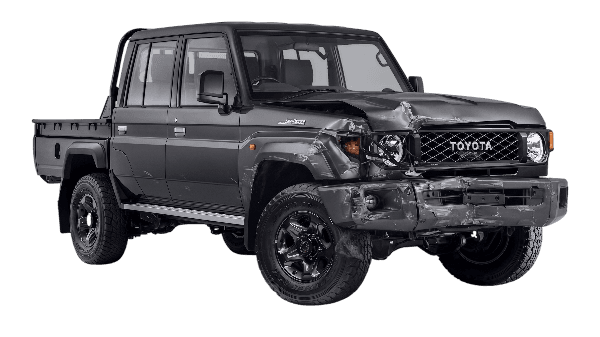Toyota Land Cruiser before repair